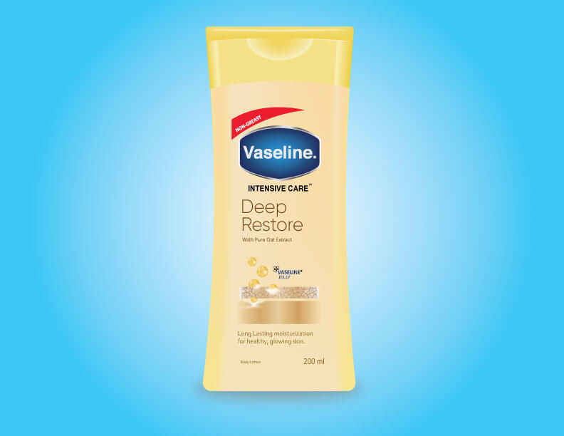 Vaseline Deep Restore Bottle Design
